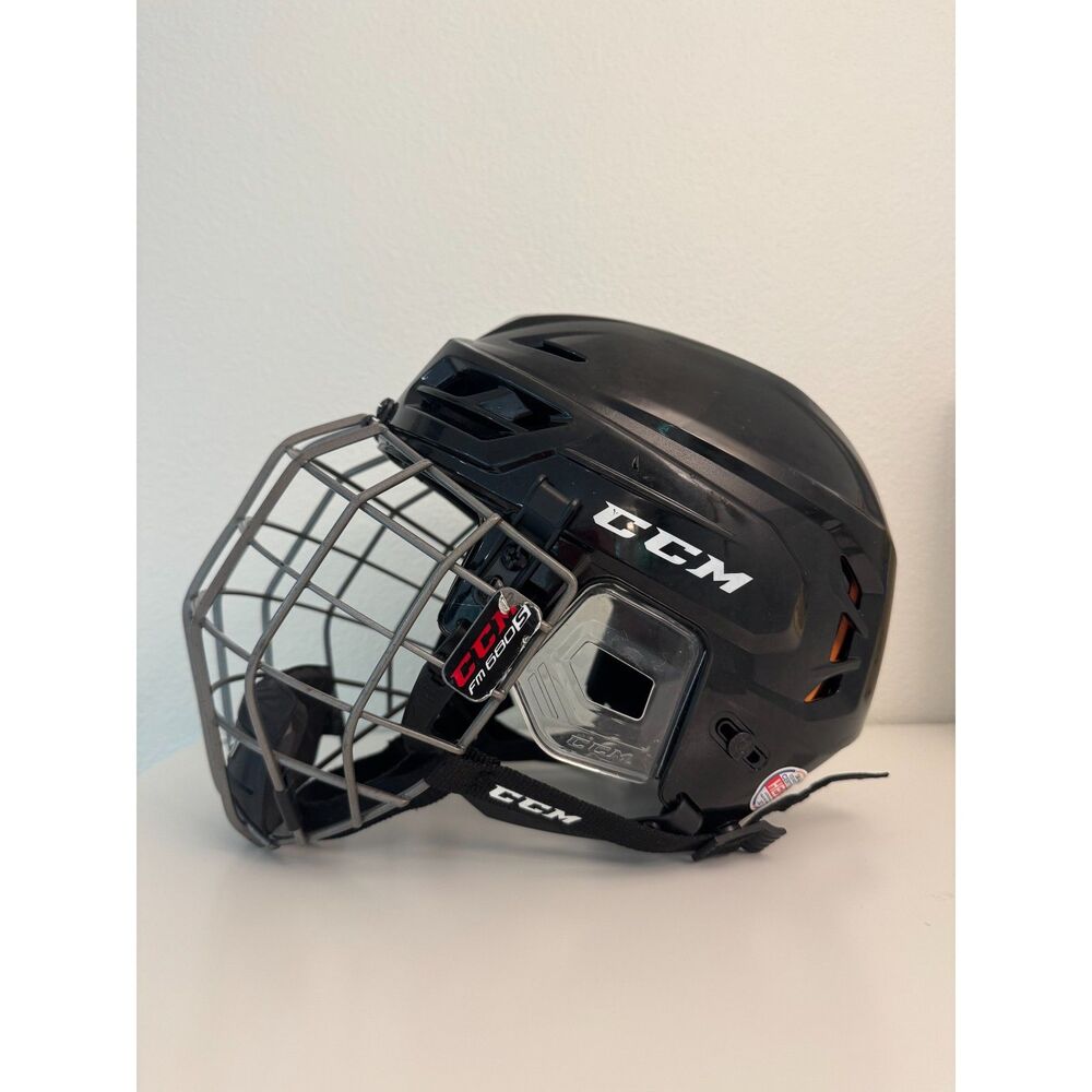 CCM Tacks 710 Hockey Helmet Combo - Black - Small - With Cage